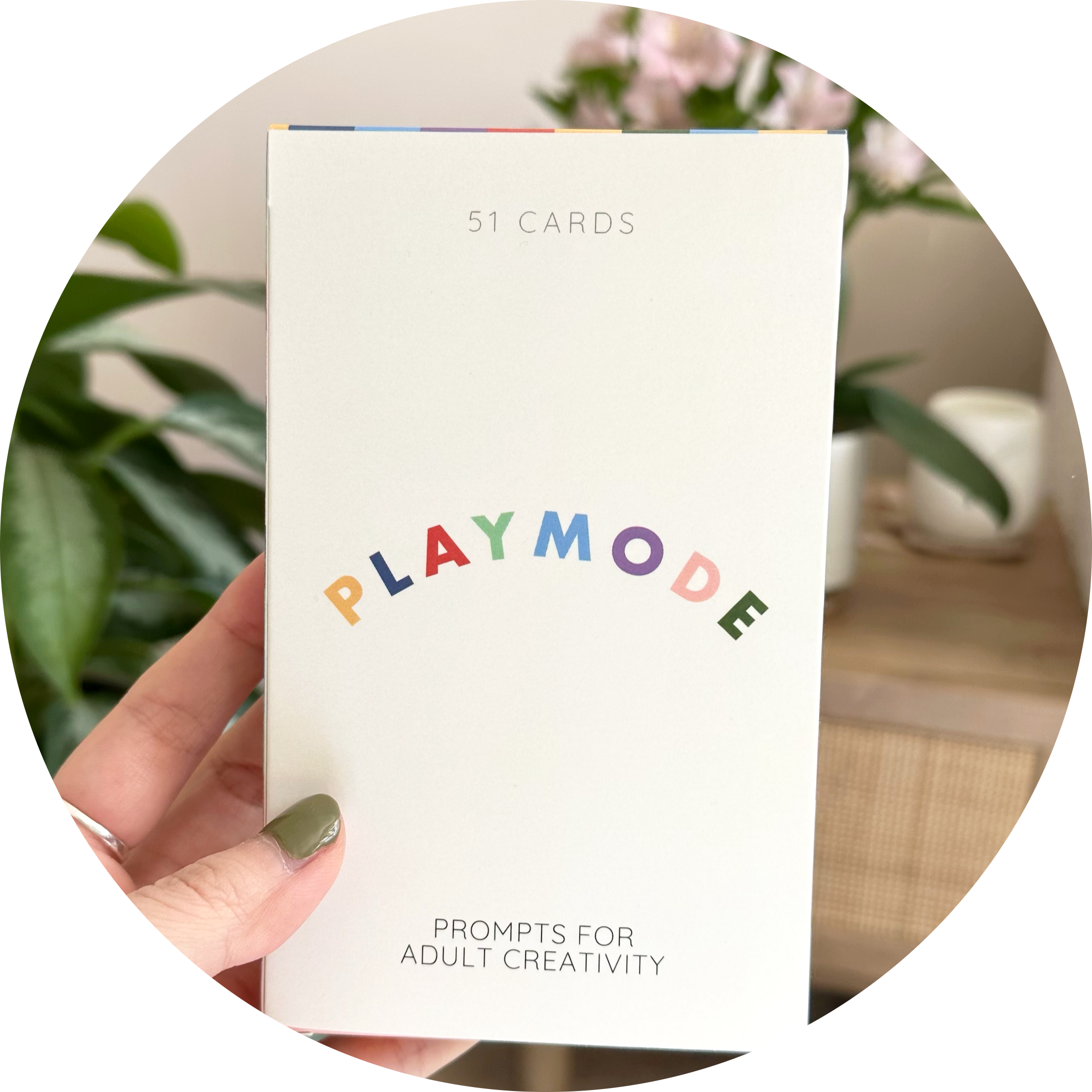 Playmode Cards 2025 - Front of the box by Zoe Tsang - Circle